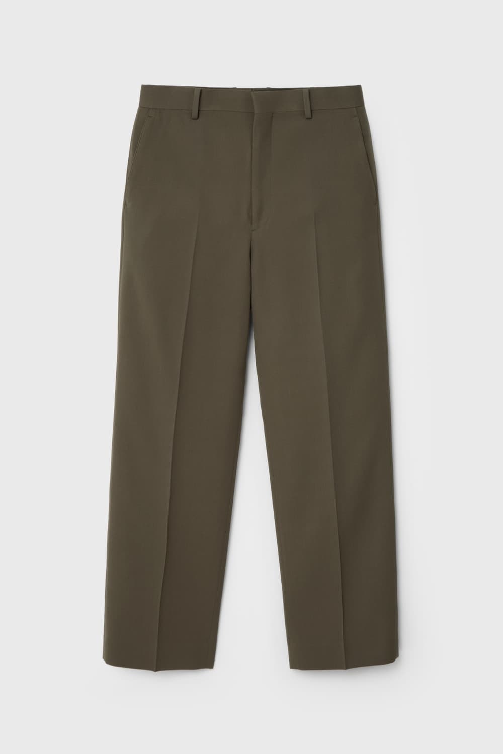 [3]26ss오라리 라이트 울 맥스 개버딘 슬랙스 다크올리브브라운 상품이미지1