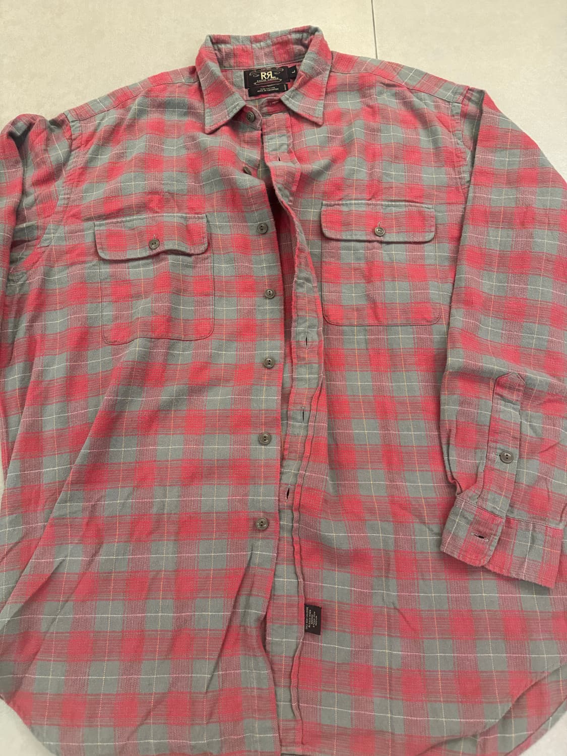 RRL flannel 셔츠 사이즈 L 상품이미지4