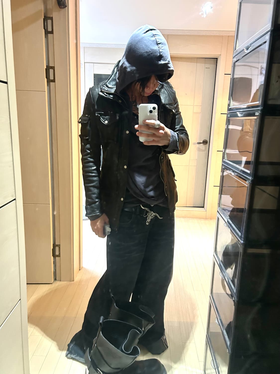 Sheep Skin Leather Coat Jacket 상품이미지6