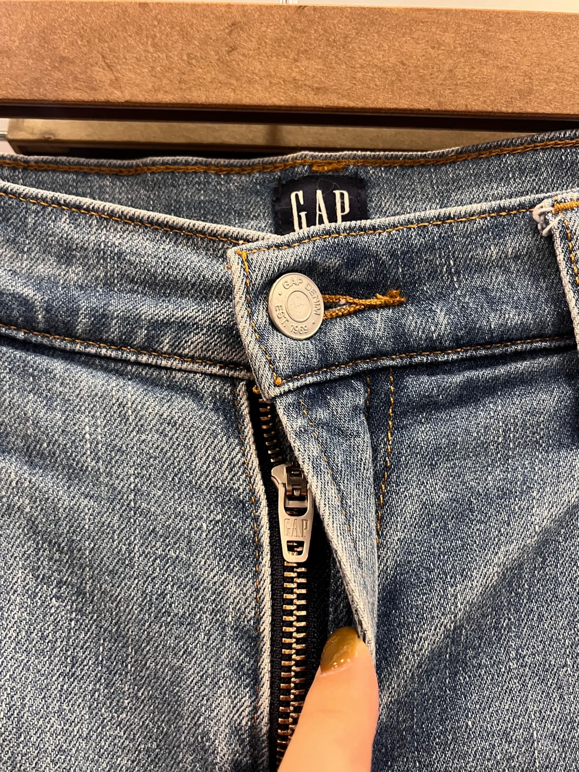 Gap 갭 원 턱 와이드 데님 팬츠 (27-28inch) 상품이미지4
