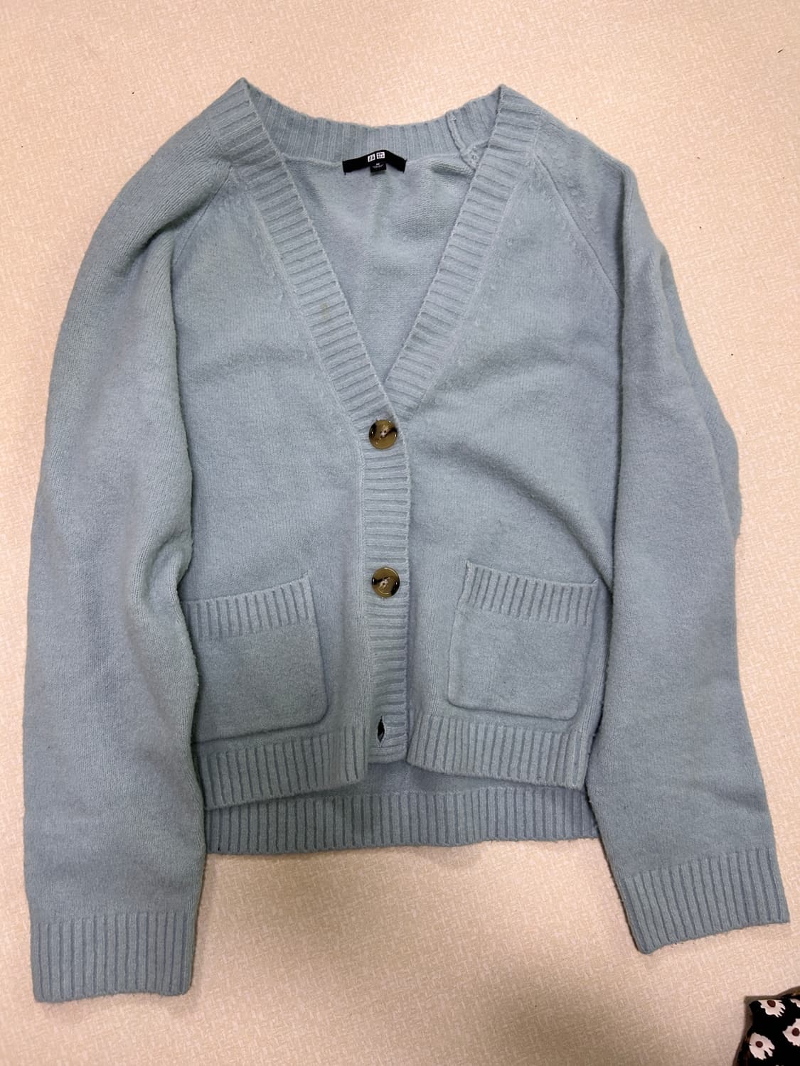 유니클로 민트 포켓 브이 가디건 상품이미지2