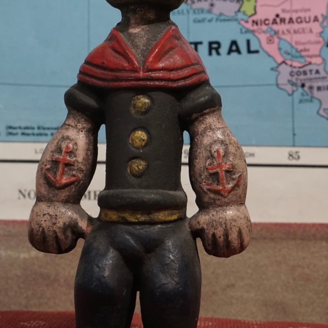 1960년 뽀빠이 주철 코인 뱅크 상품이미지4