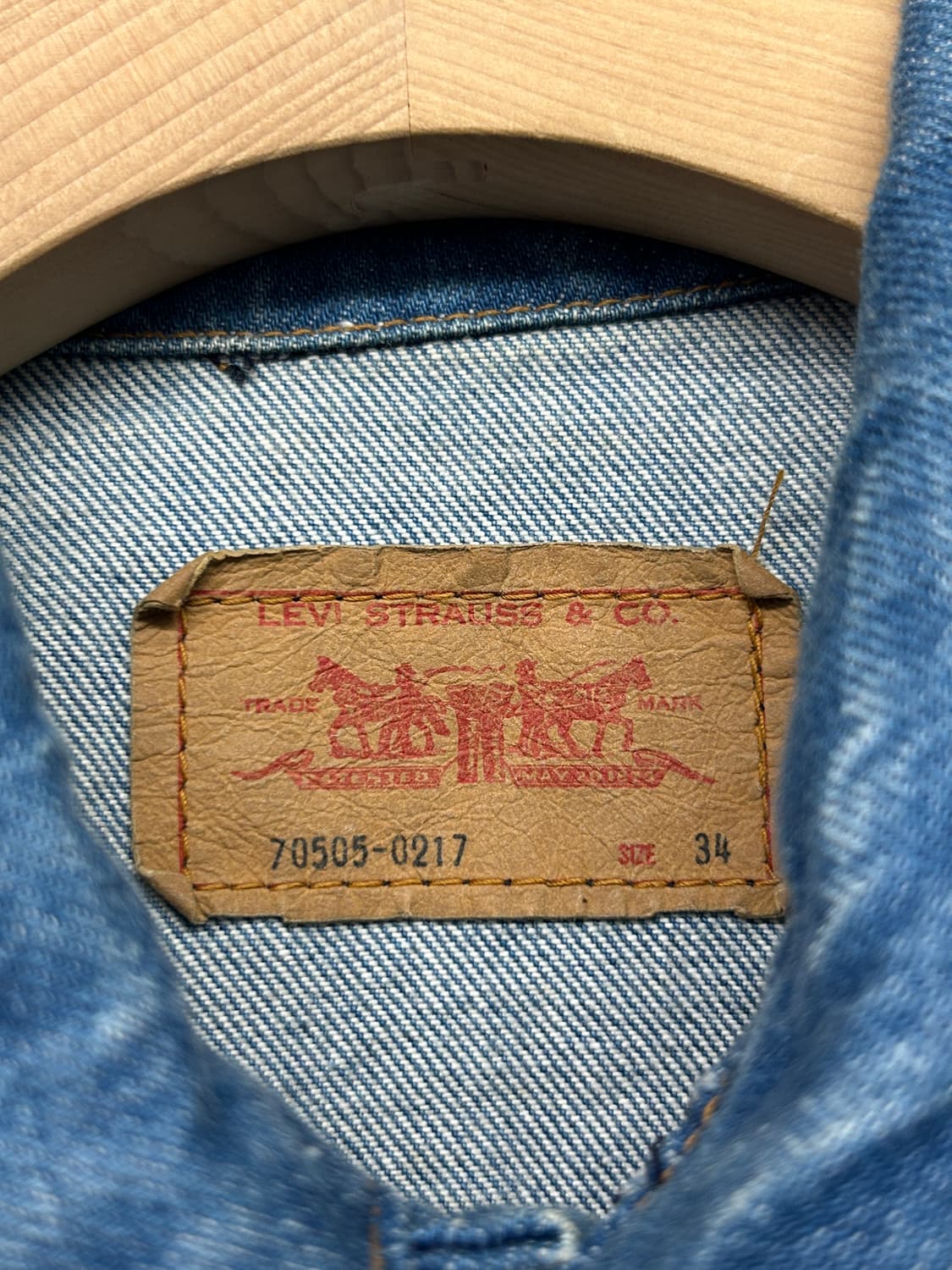 70-80s 리바이스 70505-0217 데님 자켓 상품이미지3