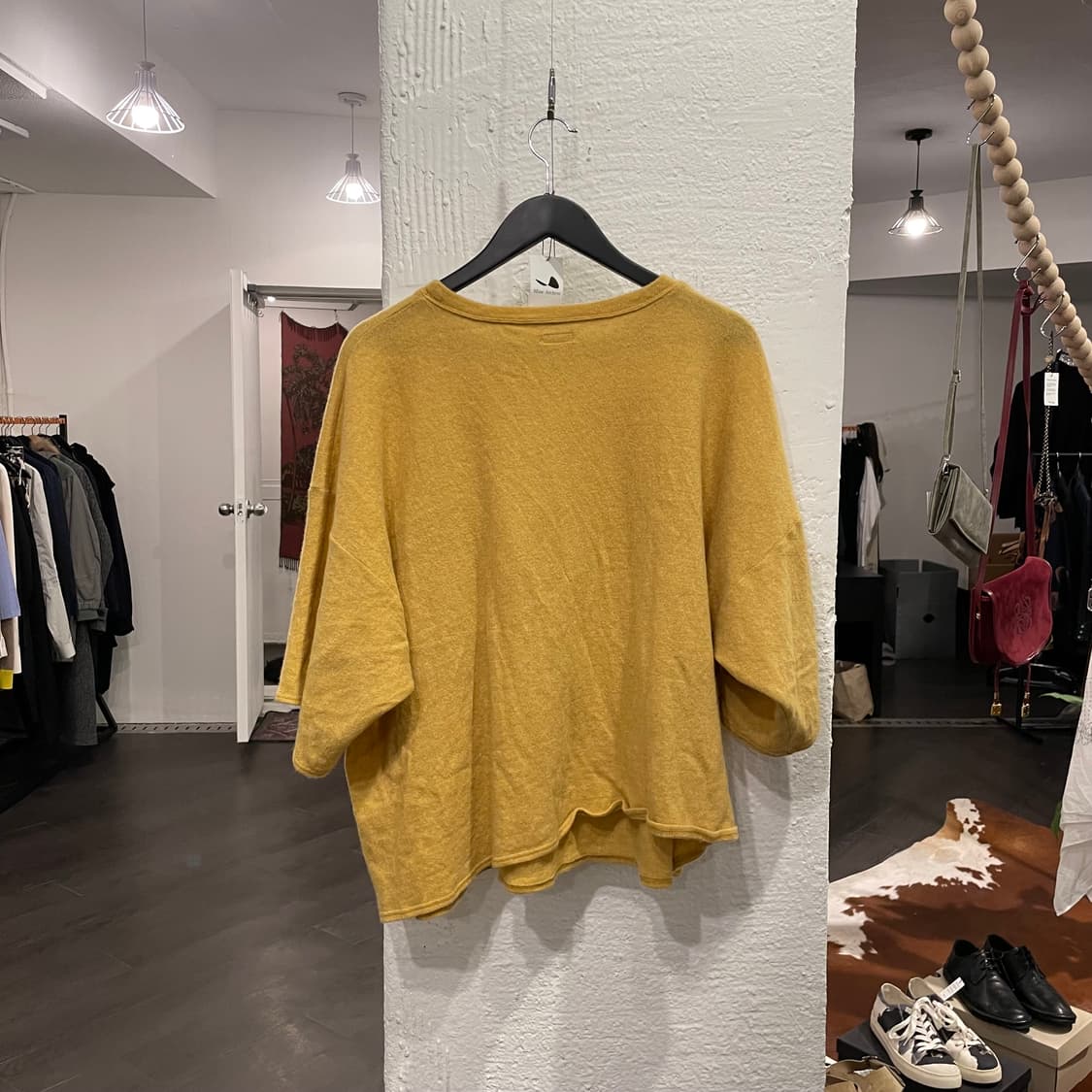 캐피탈 크롭 오버사이즈 티셔츠 상품이미지2