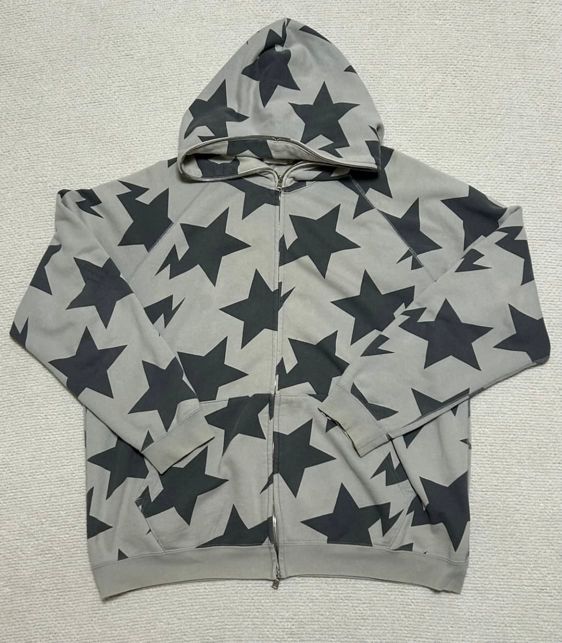 베이프 스타 후드집업 그레이 XL 상품이미지1