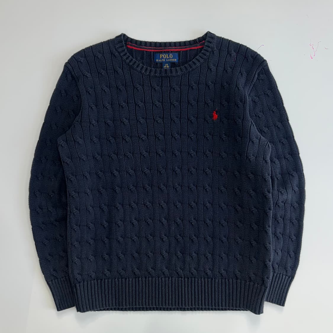 Polo 폴로 레드포니 네이비 케이블 니트 상품이미지3