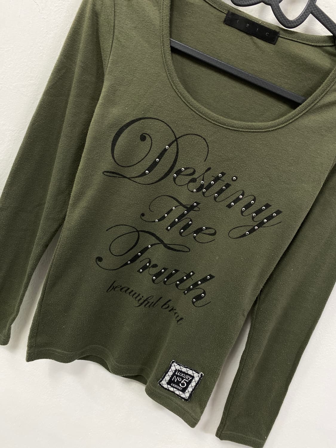 [IZIC] 카키 펑크 큐빅 롱슬리브 상품이미지6