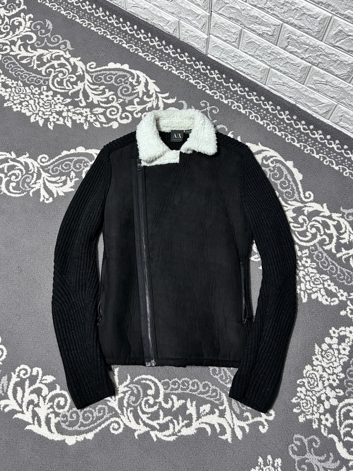 아르마니 스웨이드 니트 하이브리드 자켓 상품이미지5