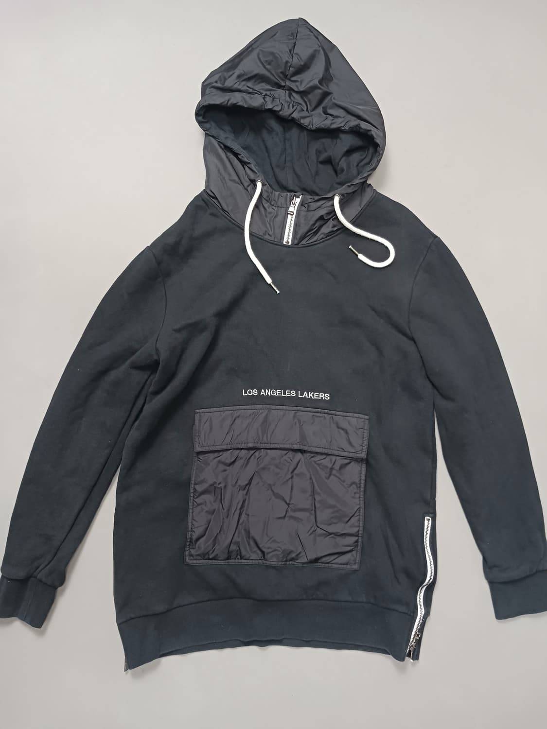 [L] NBA LA 레이커스 패치 후드티 블랙 상품이미지2
