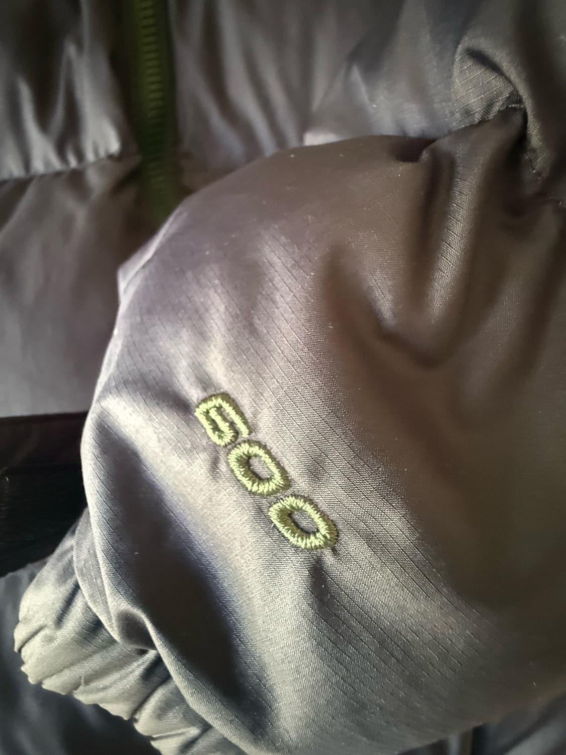 노스페이스 600 눕시 패딩 그린 네이비 후드 패딩 자켓 상품이미지3