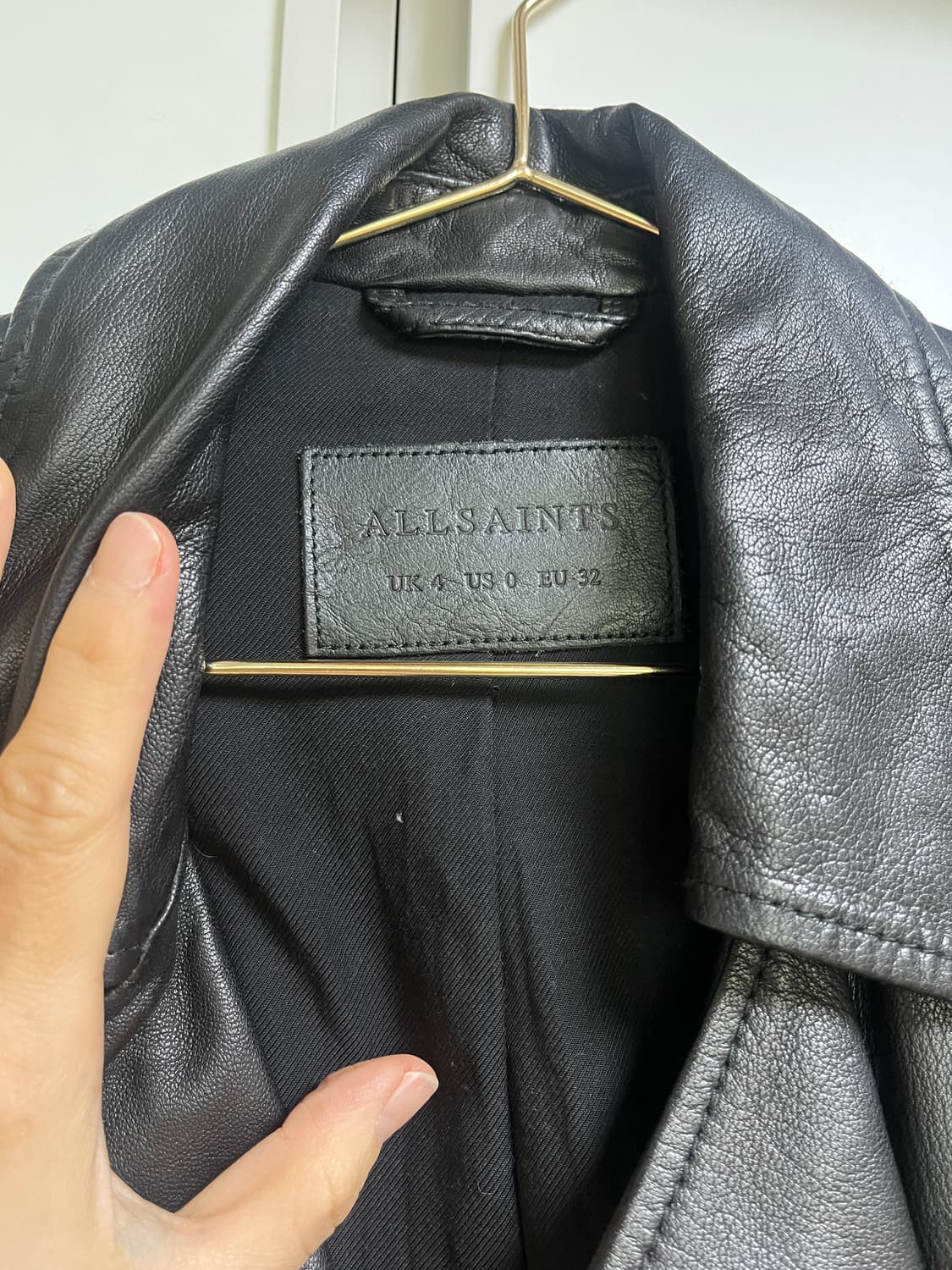 올세인츠 레더 자켓 라이더 자켓 블랙 UK4 상품이미지3