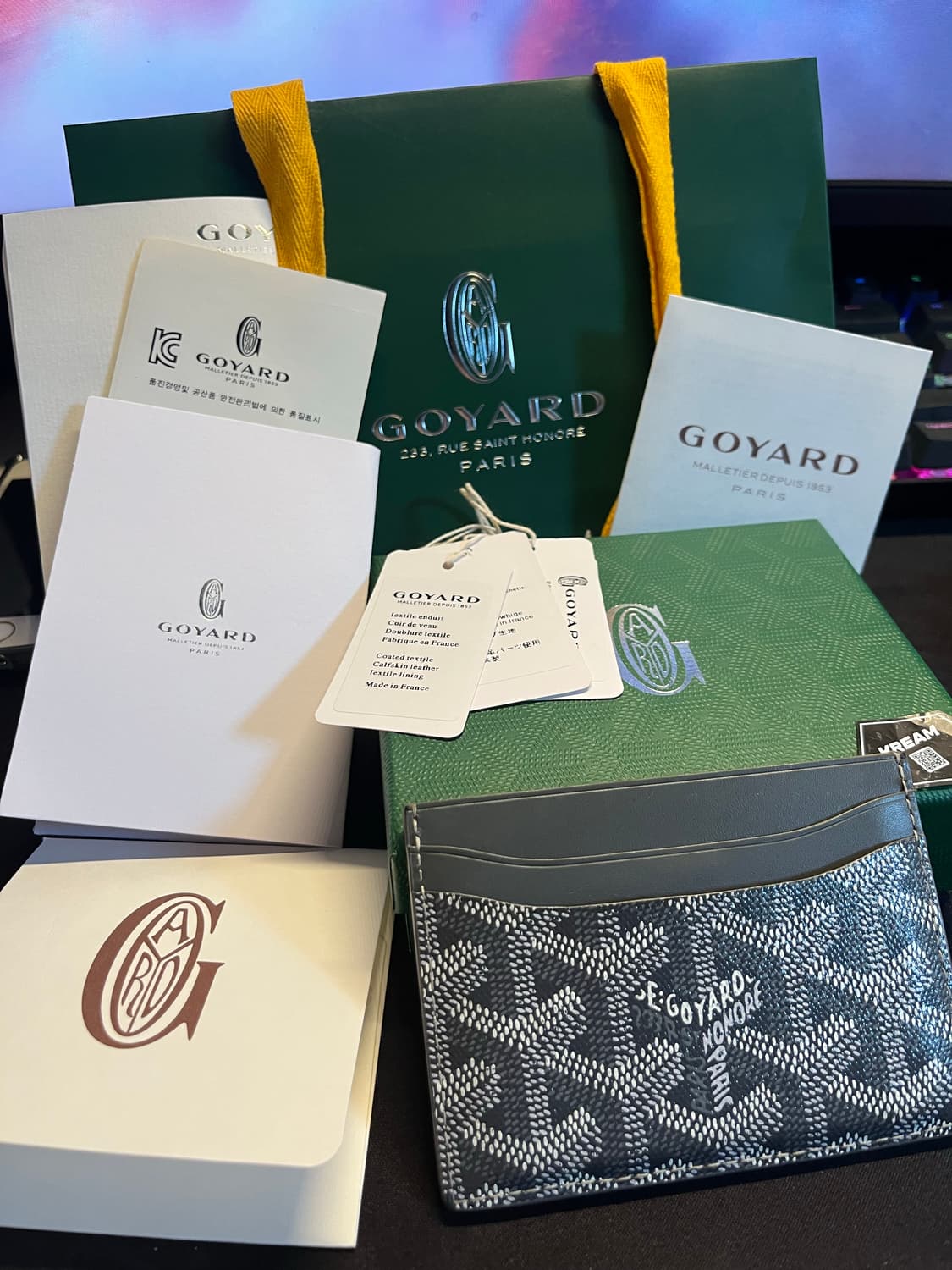 고야드 카드지갑 그레이 상품이미지2