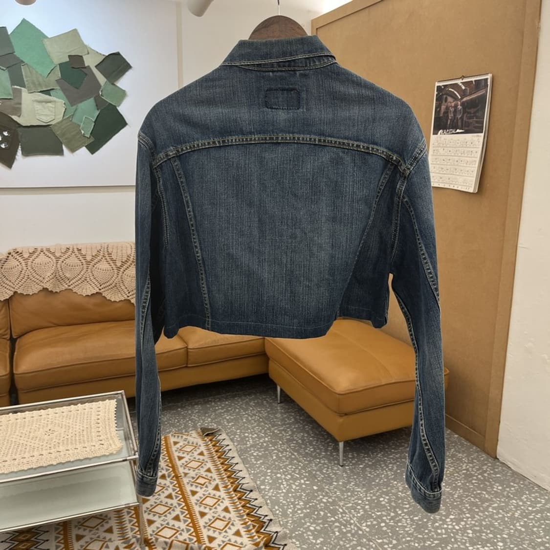 리바이스 70550 빈티지 커스텀 크롭 데님 자켓 M C10586 상품이미지4