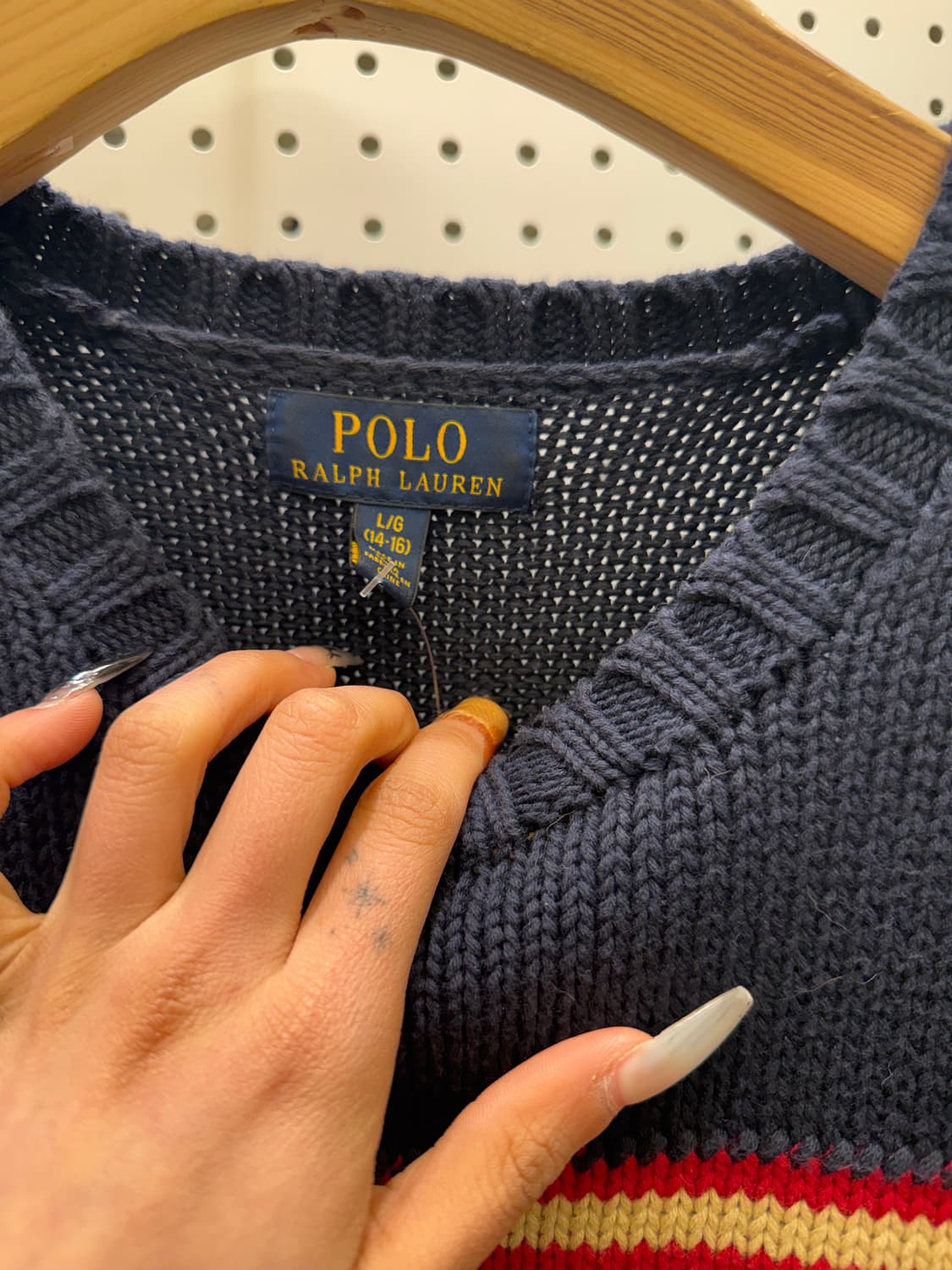 폴로 랄프로렌 성조기 니트 U1077 상품이미지5