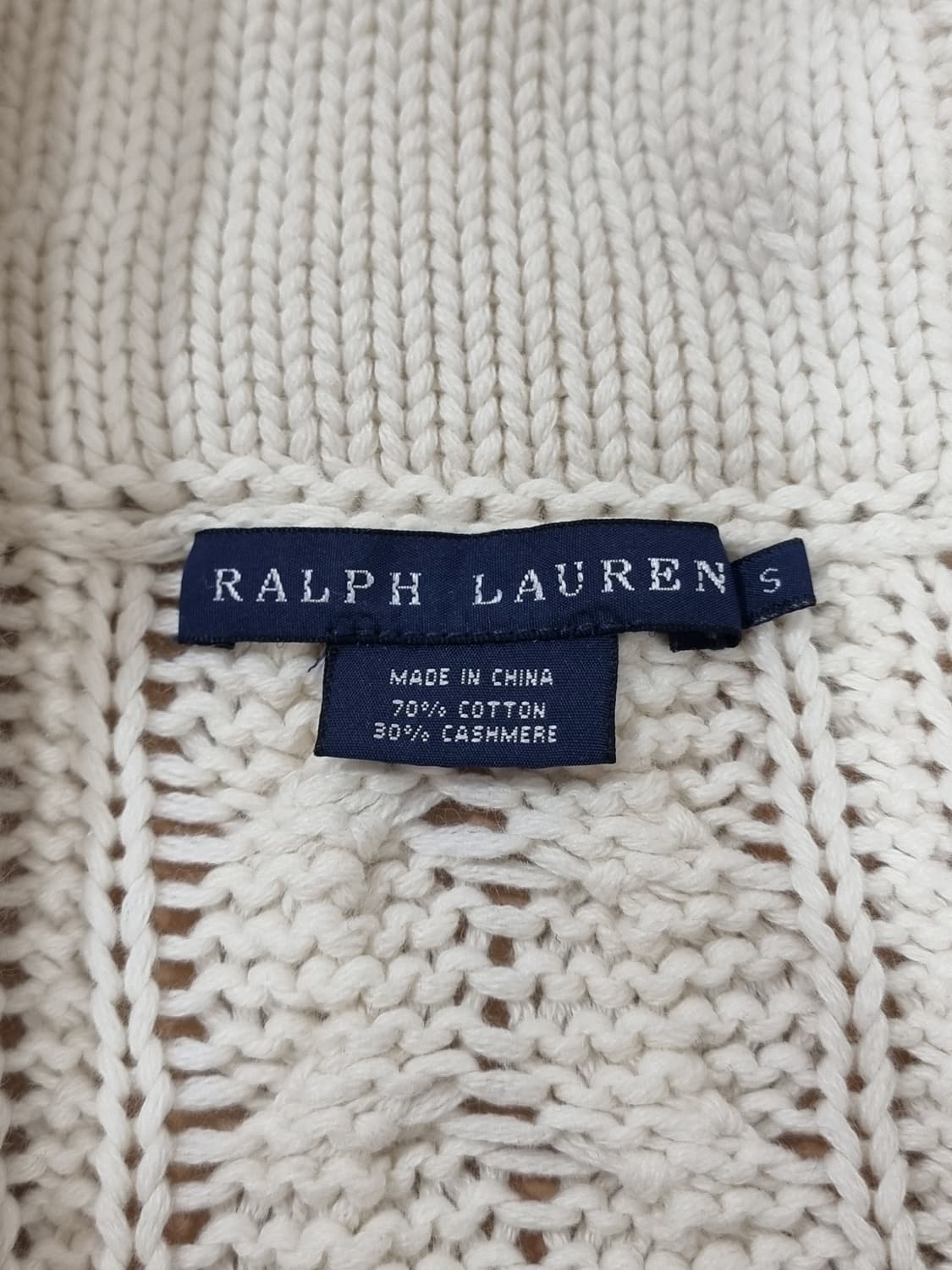 폴로랄프로렌 캐시미어 케이블 롱 가디건 (C935 상품이미지3