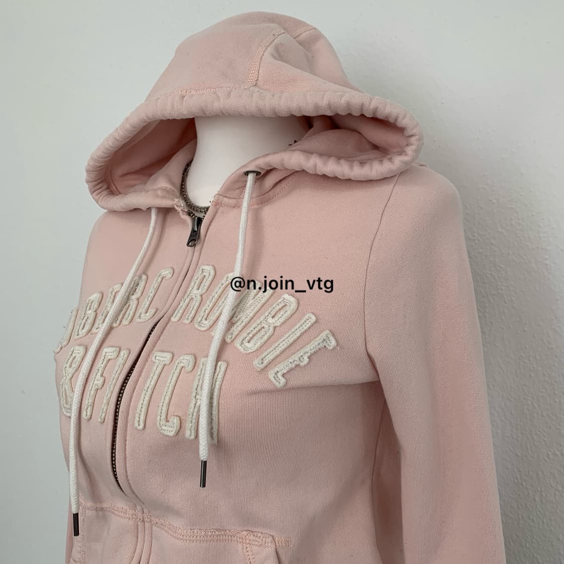 아베크롬비 딸기우유 핑크 후드집업 상품이미지2