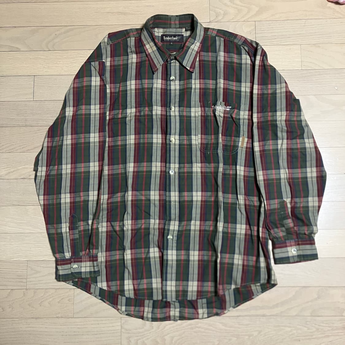 팀버랜드 XL 체크셔츠 상품이미지2