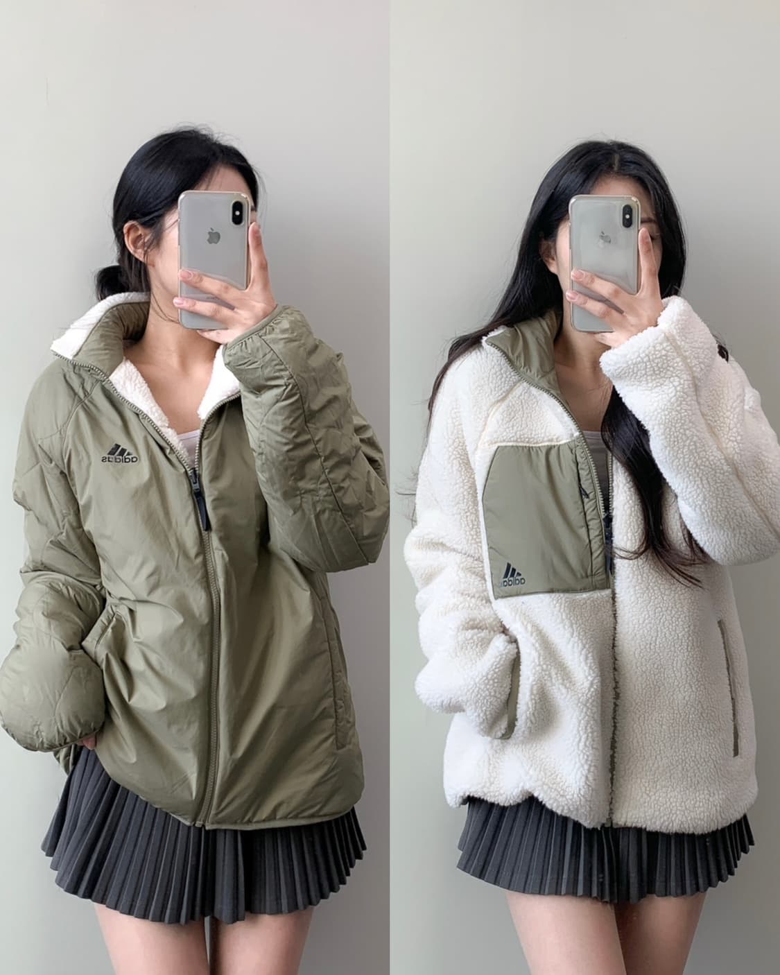 아디다스 양면 점퍼 상품이미지1