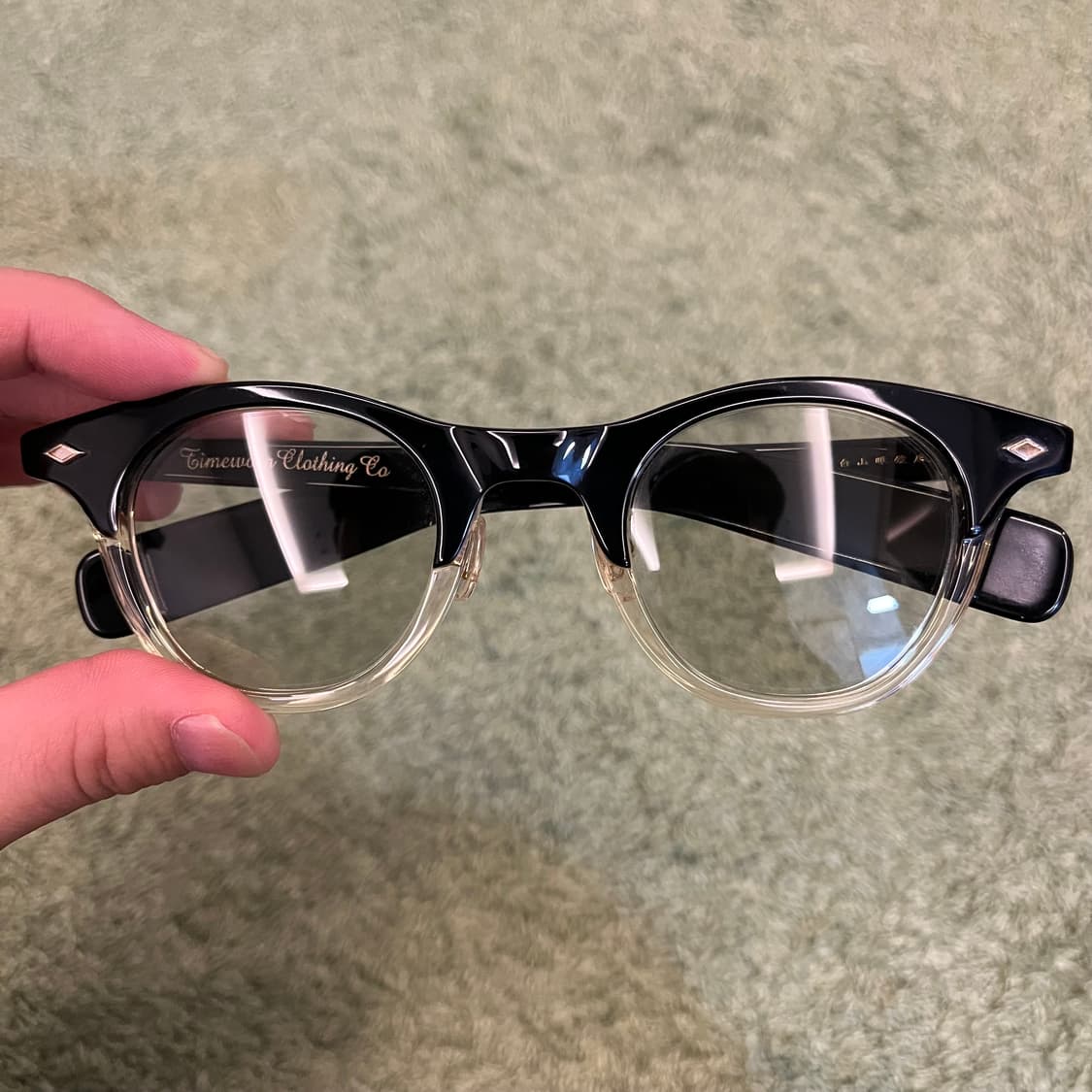 백산안경 타임원클로딩 보스턴 블랙투톤 상품이미지2