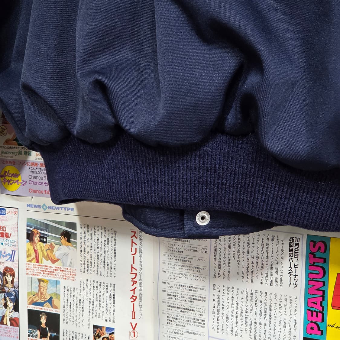 JPN 토라이치 메카닉 네이비 퍼 봄버 점퍼 상품이미지9