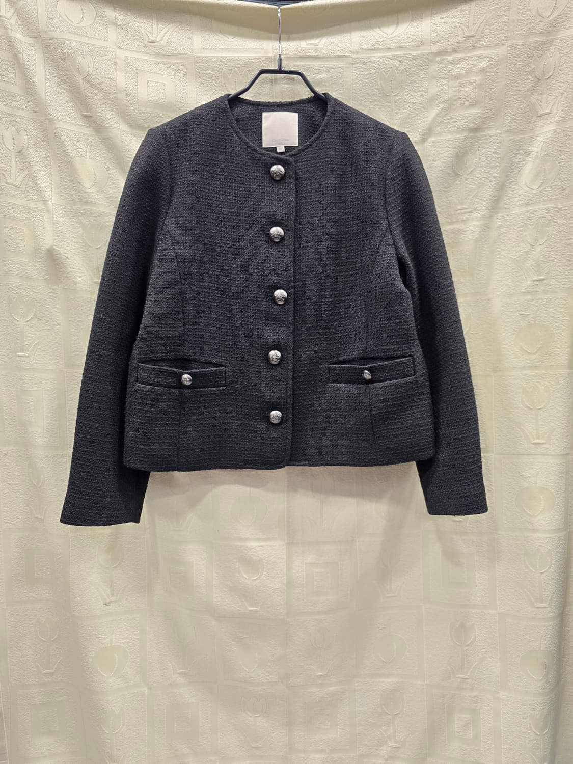 셀럽샵 블랙 트위드 자켓 55(S) 상품이미지1
