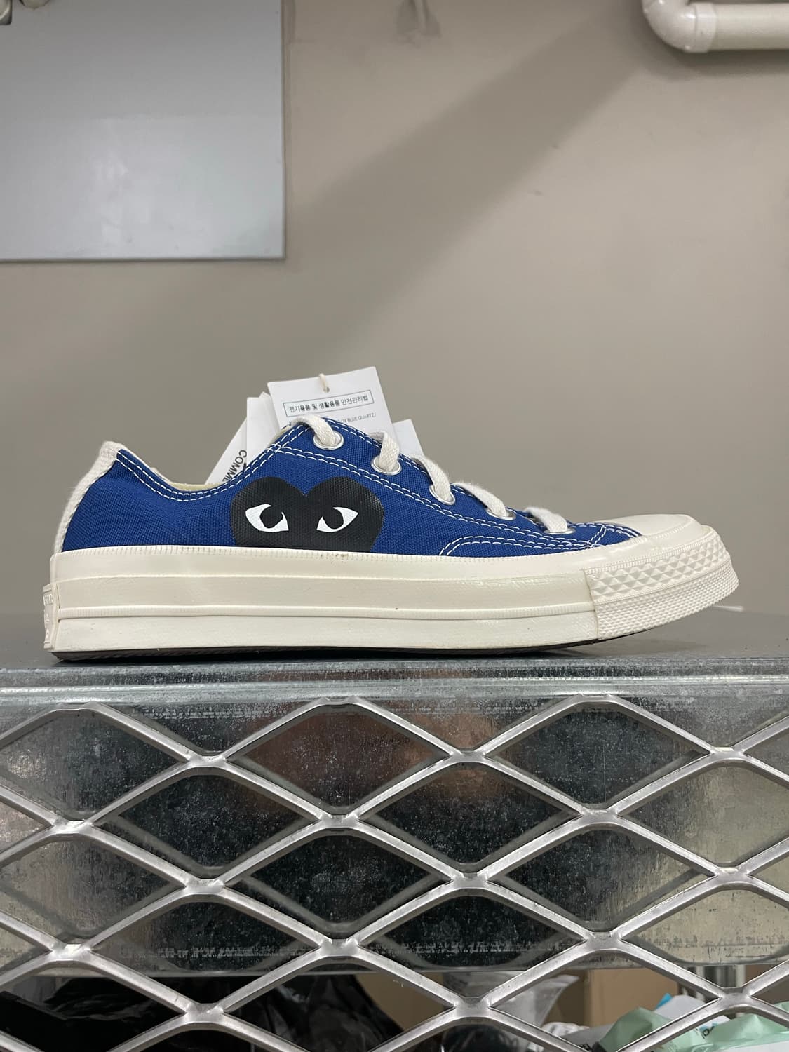 컨버스 x 꼼데 블루 로우 230mm(박스x)(gr-4618) 상품이미지4