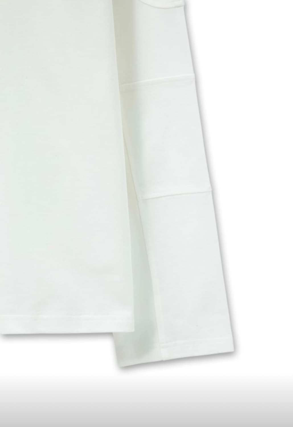 정품 우영미 숄더 컷 롱슬리브 티셔츠 화이트 - 25SS 새제품 상품이미지5