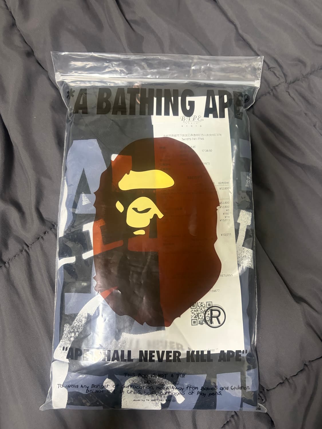 BAPE SPRAY PRINT COLLEGE RELAXED FIT 티셔츠 상품이미지3