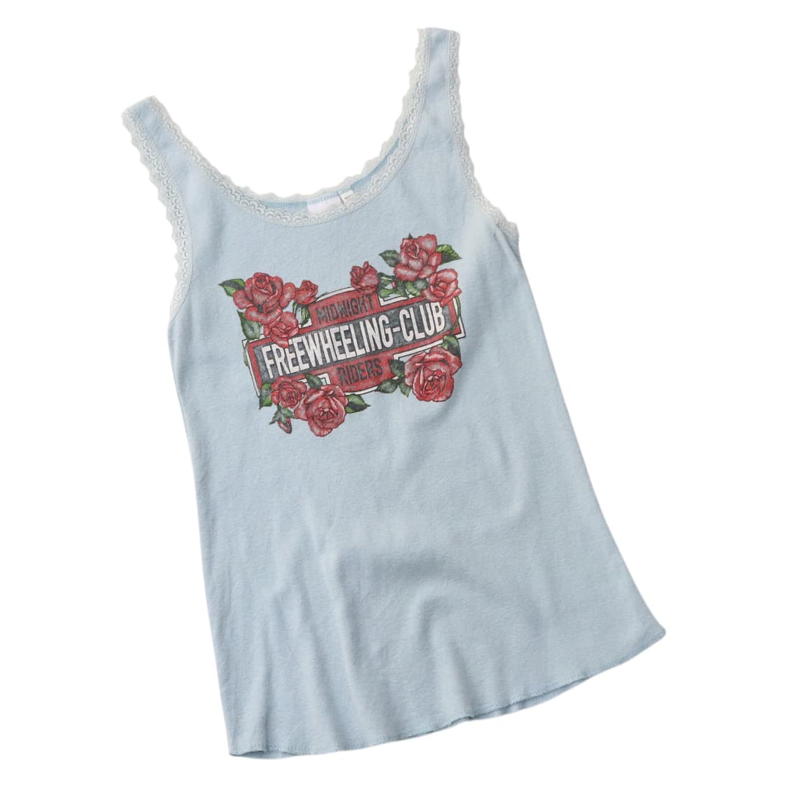 MOUSSY 마우시 빈티지 로즈 그래픽 레이스 트림 슬리브리스 (F) 상품이미지1