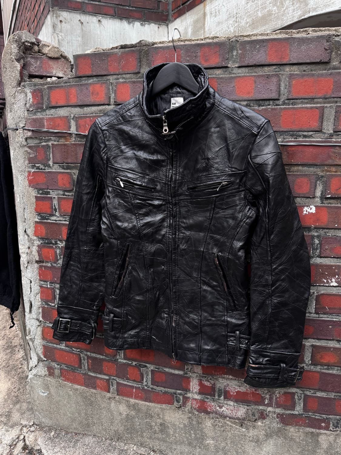 Semantic Design 양가죽 투웨이 라이더 가죽자켓  상품이미지1