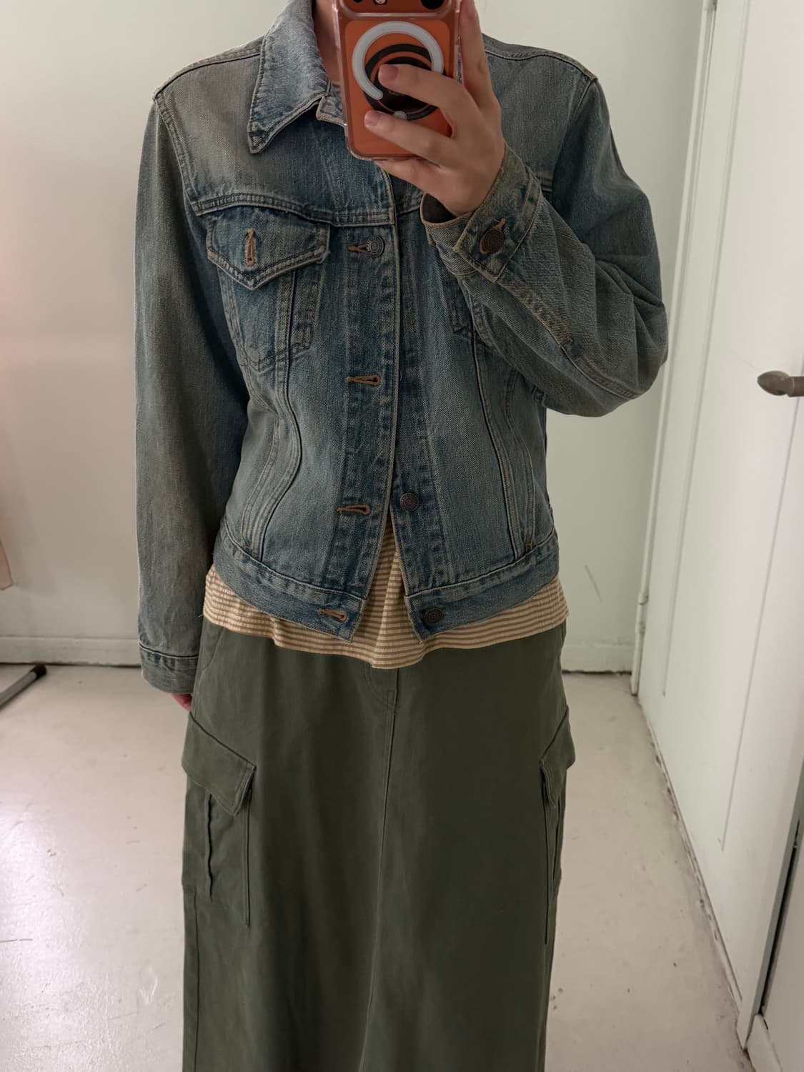 일본빈티지 Big john 페이드 블루 데님자켓 상품이미지1