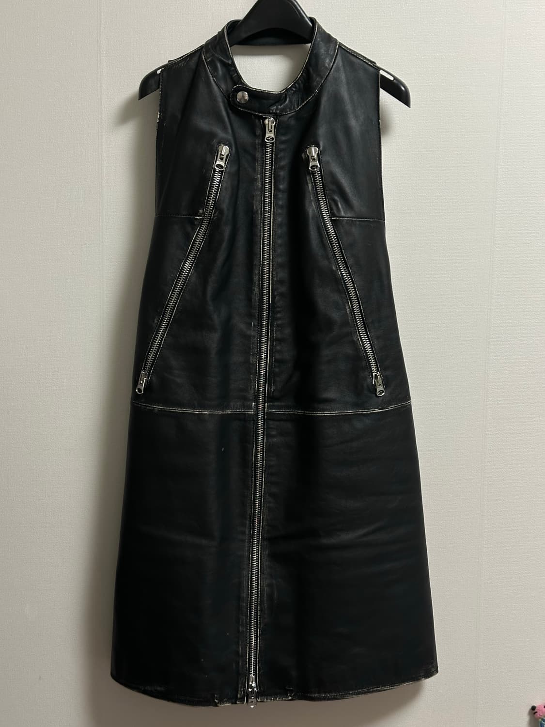 메종 마르지엘라 홀터넥 레더 베스트 - 38 size 상품이미지3