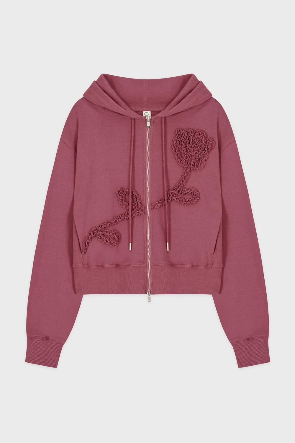 시눈 Rose Frill Hoodie Zipup 상품이미지1
