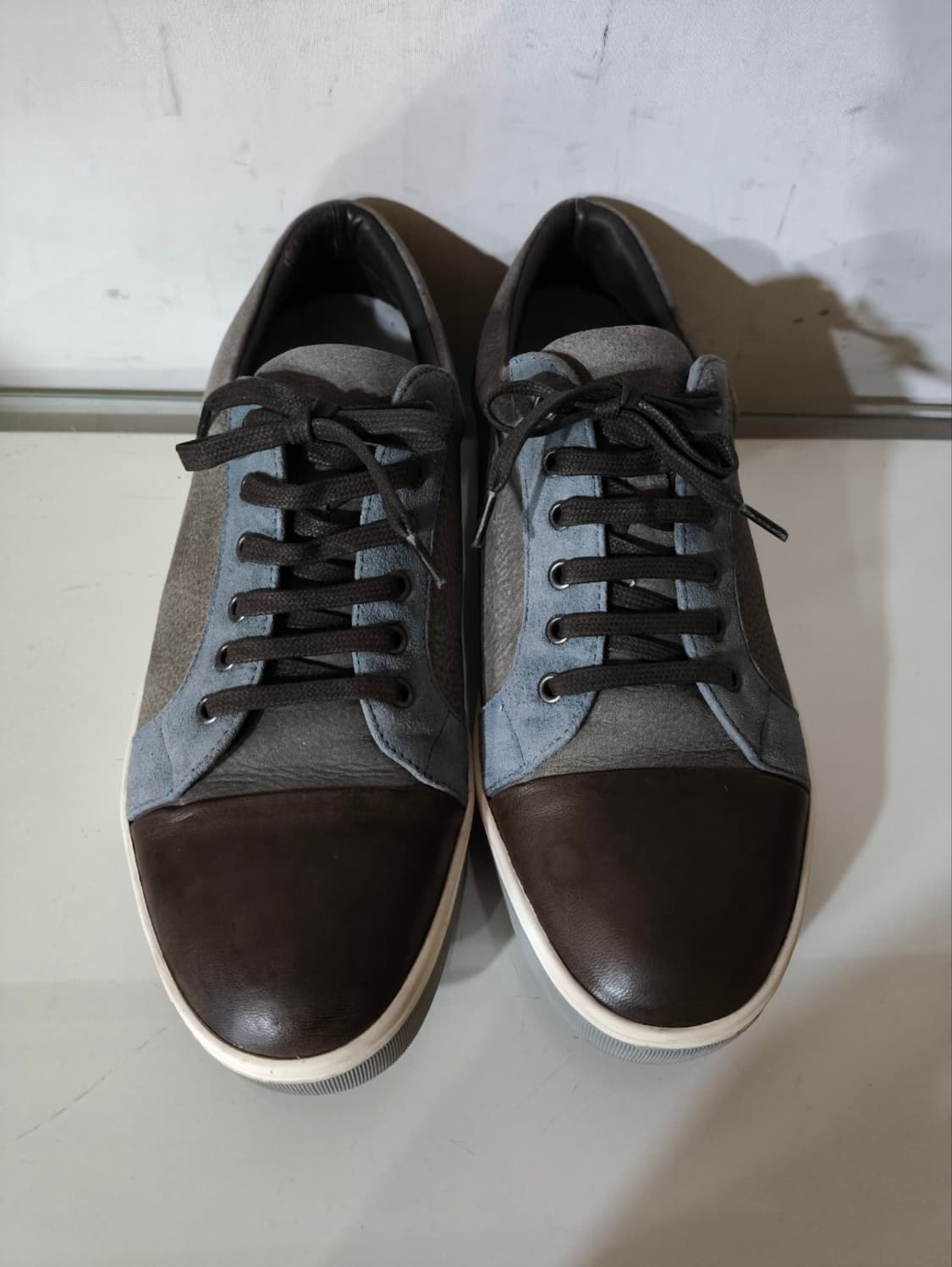 270mm 타임 TIME 투톤 레더 스니커즈 상품이미지4