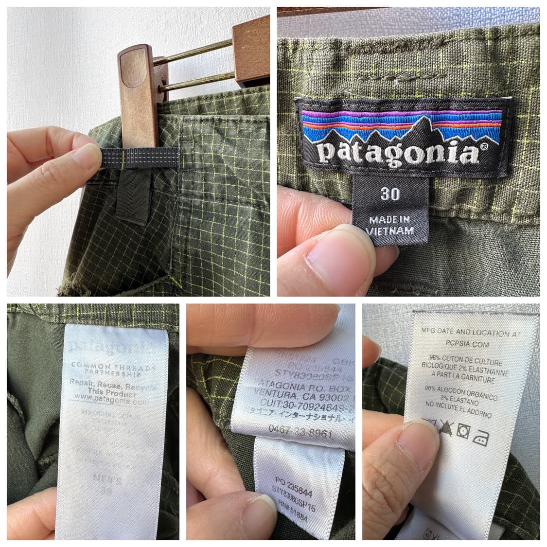 파타고니아 Venga Rock 벵가락 팬츠 카키 그린 30 상품이미지10