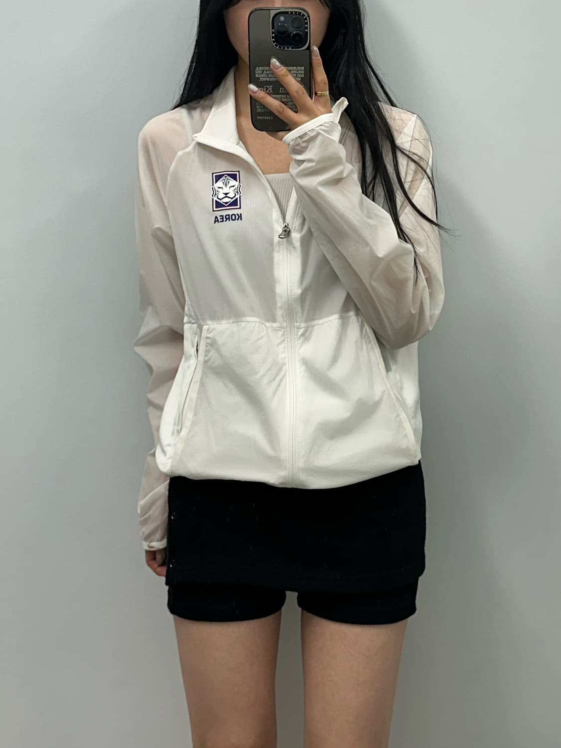 나이키 코리아 국대 화이트 경량 바람막이 상품이미지1