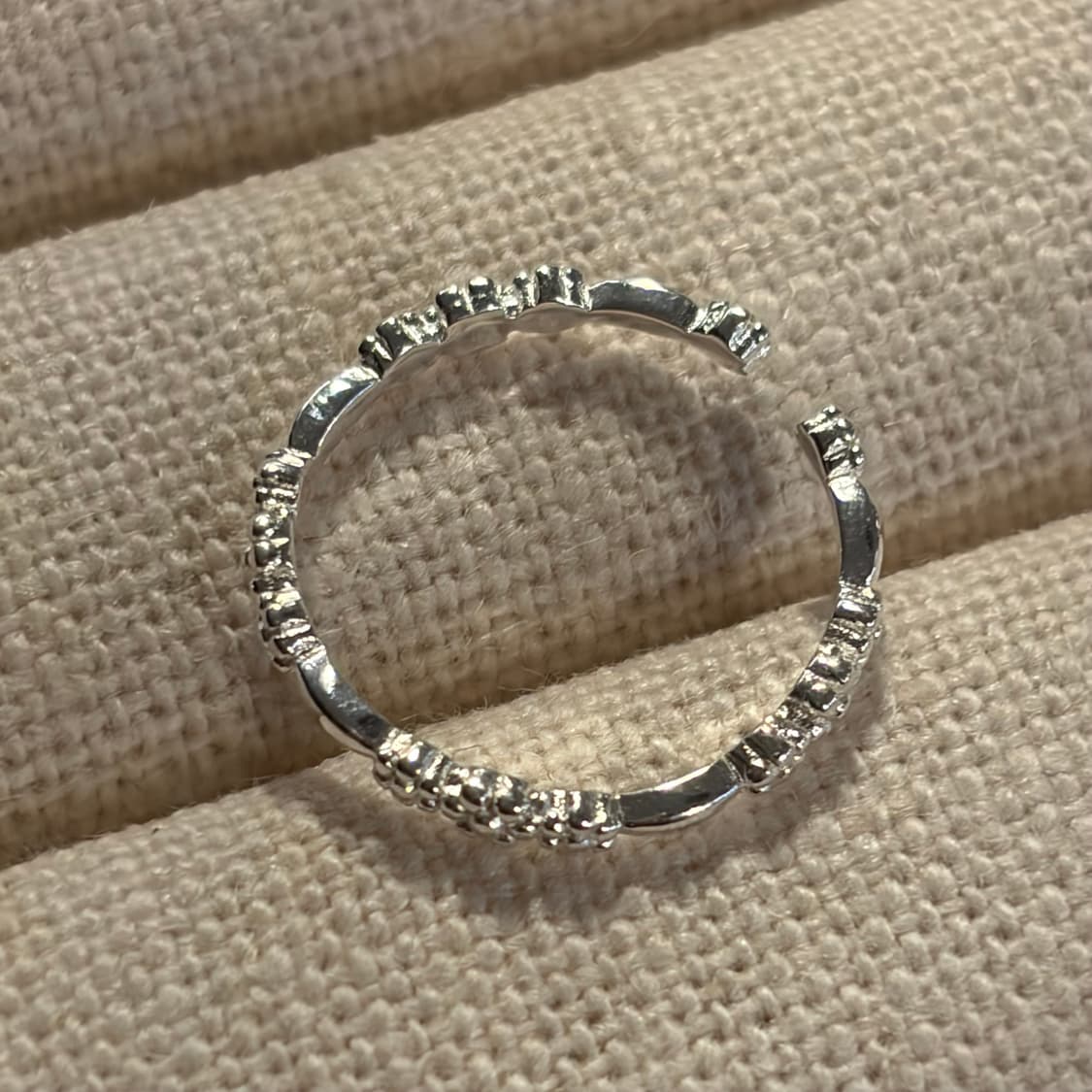 새상품 여성 오픈링 꽃 반지 은반지 실버링 상품이미지7