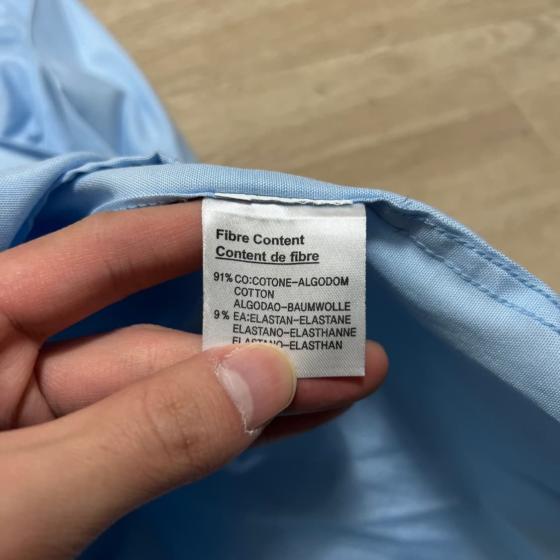 몽클레어 시그니처 와펜 버튼다운 옥스퍼드 셔츠 [스카이블루] L/100 상품이미지5