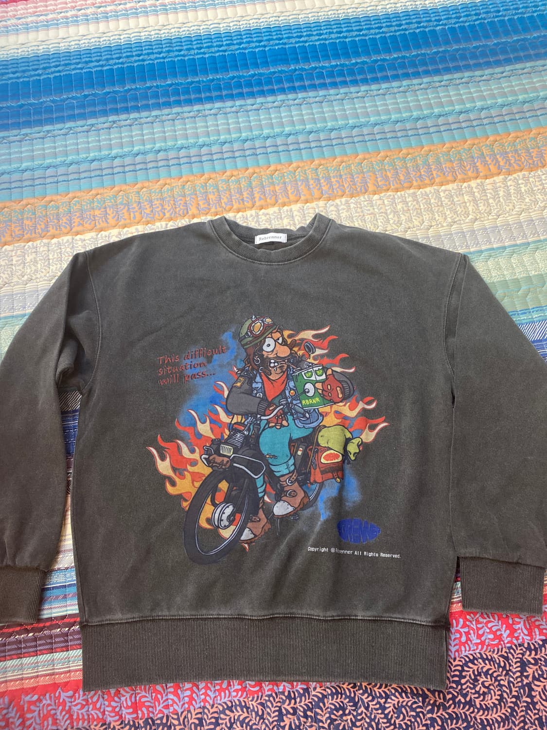 리브레너 피그먼트 오버핏 스웻티셔츠 상품이미지1