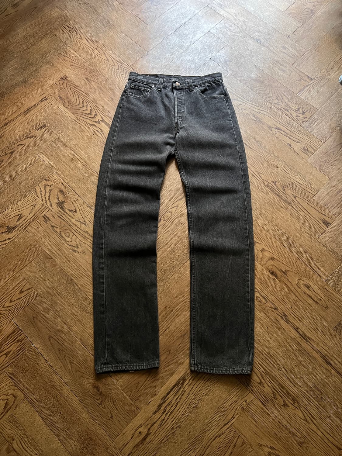 [30]90's 리바이스 USA Made 흑청 데님팬츠 S29 상품이미지2