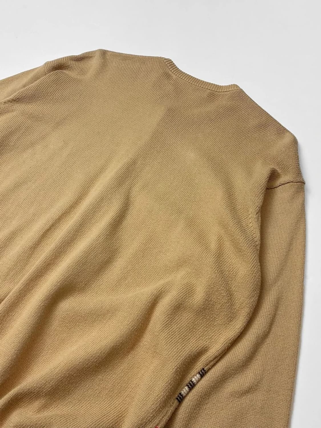 버버리 90s 노바체크 아카이브 패턴 코튼 니트 가디건 PN5128 상품이미지4