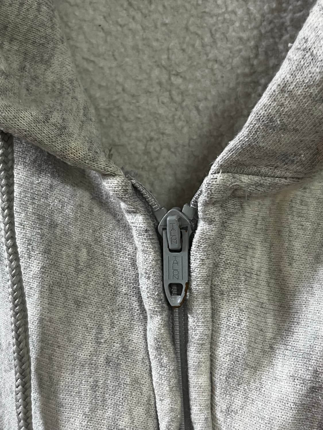 90s US ARMY 후드집업 M 빈티지 탈론지퍼 상품이미지4