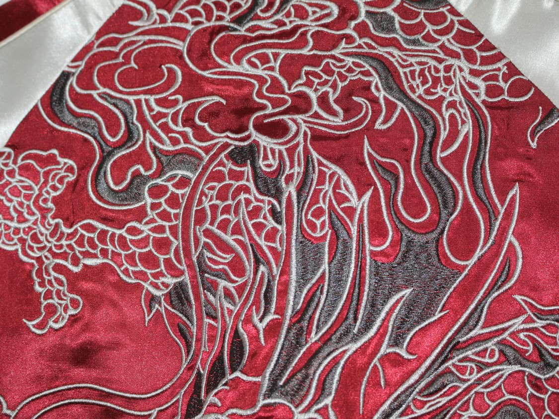 雅結 마사유 흑룡자수 스카쟌 L 상품이미지7