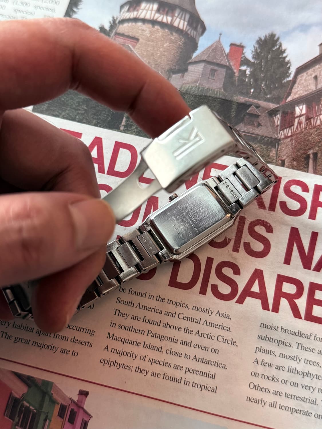 세이코 Seiko 쿼츠 스퀘어 레이디스 상품이미지3