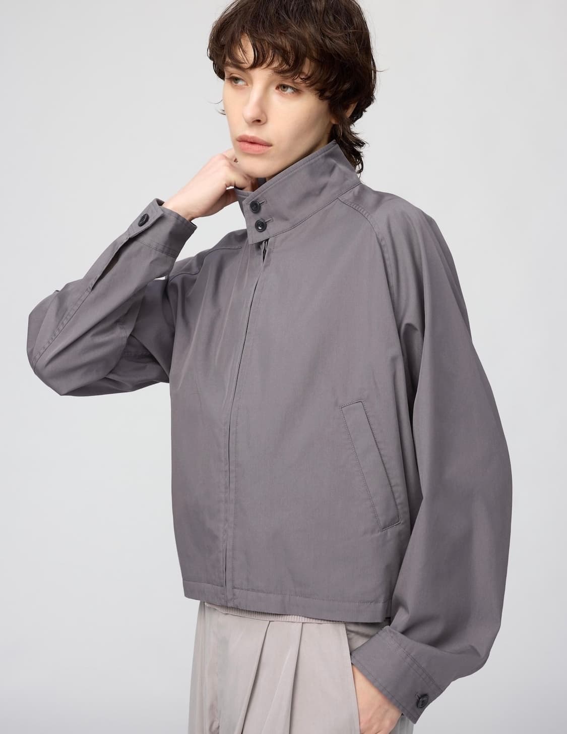 유니클로U 쇼트 블루종 - XL 상품이미지1