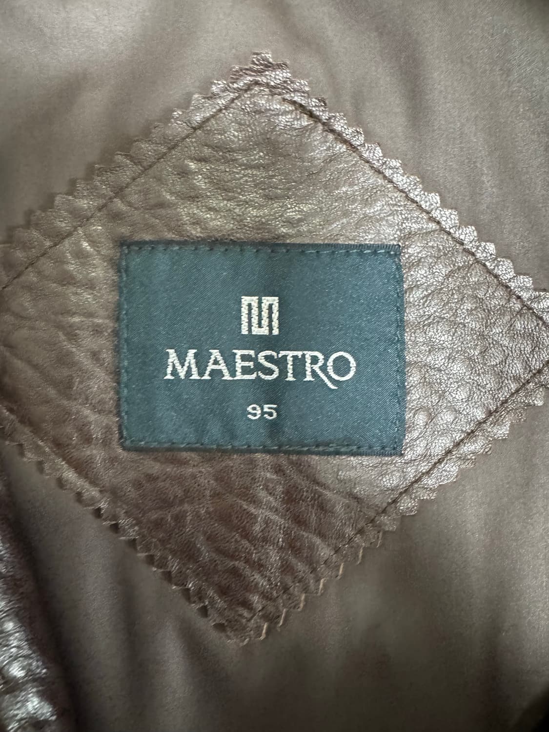 빈티지 마에스트로 브라운 양가죽 레더 가죽 자켓 상품이미지5