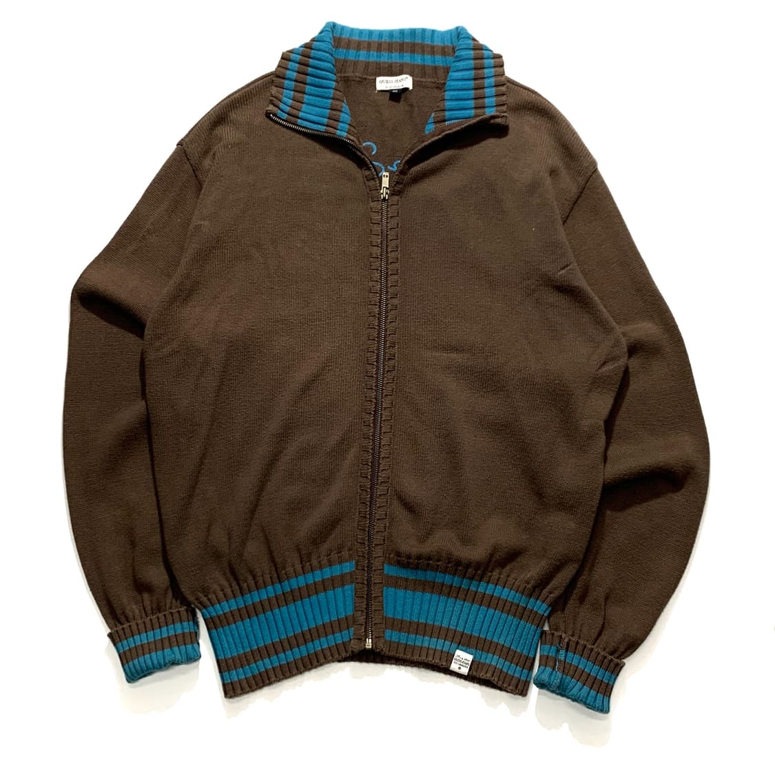 게스 빈티지 브라운 니트 집업  상품이미지2