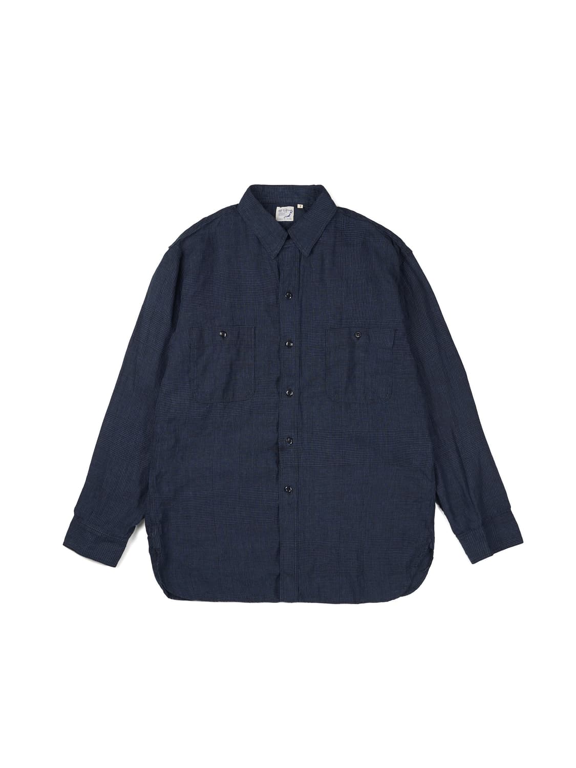 Orslow Indigo Linen Work Shirt Indigo Ch 상품이미지1