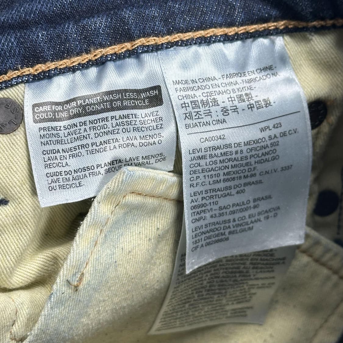 리바이스 511 오리지널 슬림 데님 팬츠 (28인치 여성추천) 상품이미지6