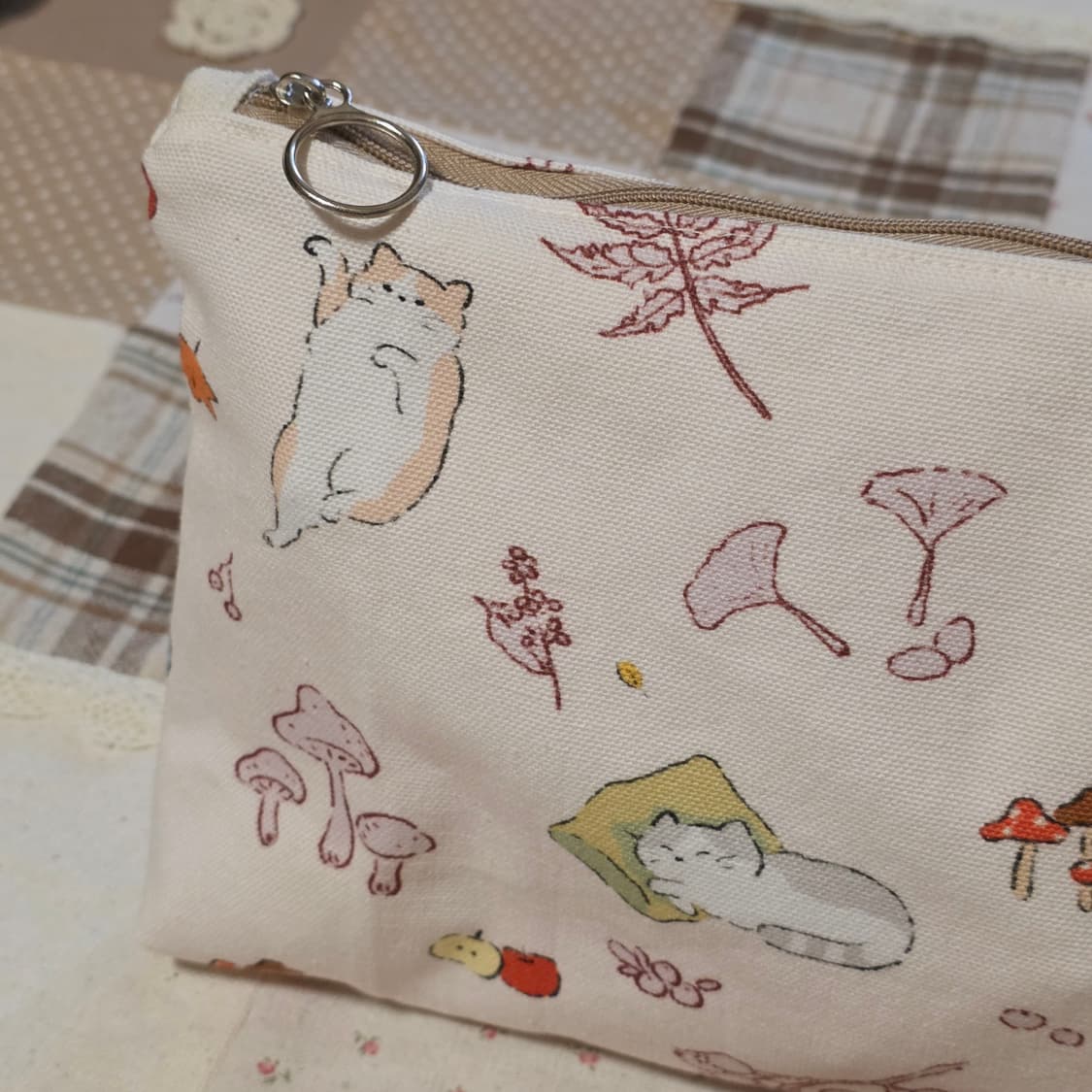 (할인중) 핸드메이드 고양이 파우치 상품이미지2